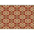 thumbnail image 1 of Ahgly Company Indoor Rectangle Patterned Yellow Orange Area Rugs, 2' x 4', 1 of 6
