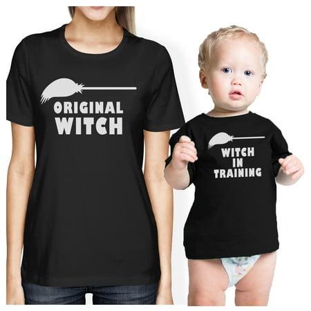 

Witch In Training Black Infant Tee Mom Baby Girl Matching Shirts