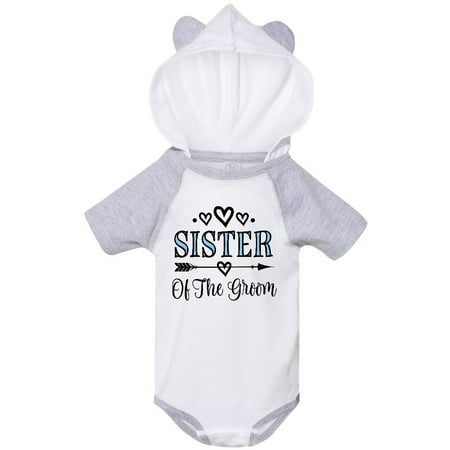 

Inktastic Sister Of The Groom Wedding Party Gift Baby Girl Bodysuit