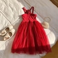 thumbnail image 4 of Pounoo Womens Sundresses Halter Neck Rose Decor Tulle Skirt Lightweight Sweet Style (For Small Wearers) Gift, 4 of 6