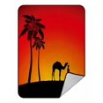 thumbnail image 1 of ABPHQTO Desert With A Men Lonely Camel Fleece Manta Fleece Back Throw Manta 145x200 cm, 1 of 1
