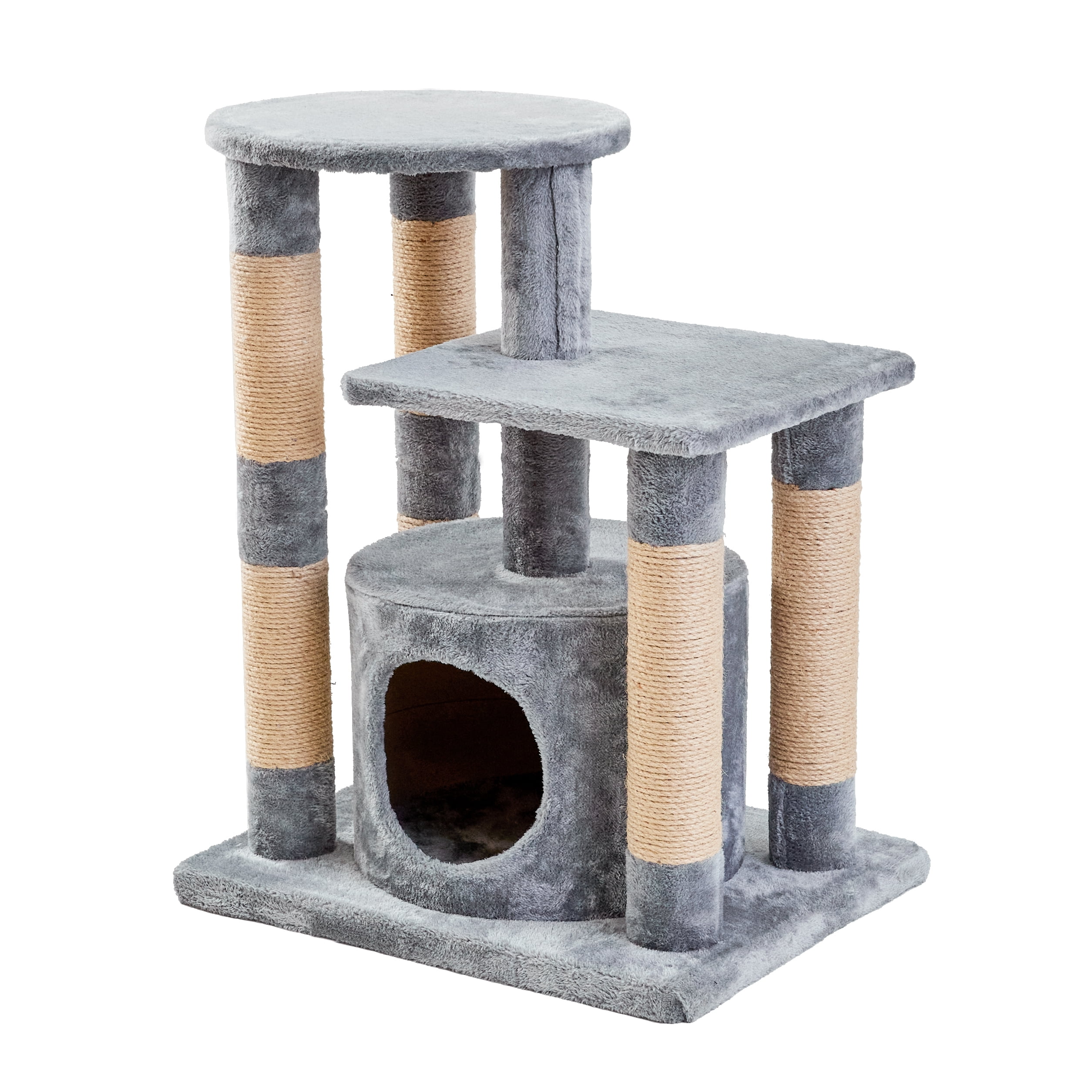 Two by Two Gala 30.5-inch Cat Tree, Cat Tower, Scratch Pad, Perch & Playground