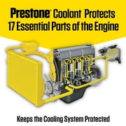(2 pack) Prestone® Universal Antifreeze + Coolant, 50/50 Prediluted, Extended Life, All Vehicles, 1 Gallon