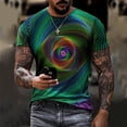 thumbnail image 2 of JINMGG Mens Tops under $5,Men's Unisex Daily T Shirt 3D Print Graphic Prints Animal Print Long Sleeve Tops Casual Bloue,Green XXL, 2 of 9