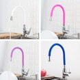 thumbnail image 4 of Advancent Grifo para fregadero de cocina, Gel de sílice, rotación en cualquier dirección, mezclador de agua duradero en frío y caliente, equipo de Juegos de accesorios de baño blanco Advancent HA012466-01B, 4 of 6