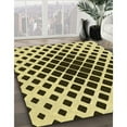 thumbnail image 3 of Ahgly Company Tapis Rond Lavable en Machine Intérieur Transitionnel Marron, 7 Pieds Rond, 3 of 7