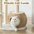 thumbnail image 7 of KAMABOKO Modern Cat Tree, Cat Trees for Indoor Cats w/Natural Sisal Scratching Posts, Hand-Woven Condo & Top Perch, 39" Tall Cat-Tree for Kittens Climb Play & Rest, 7 of 7