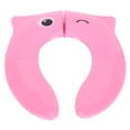 thumbnail image 2 of Orinal plegable portátil para bebé, asiento de entrenamiento para inodoro, almohadilla antideslizante para viajes (rosa), 2 of 14