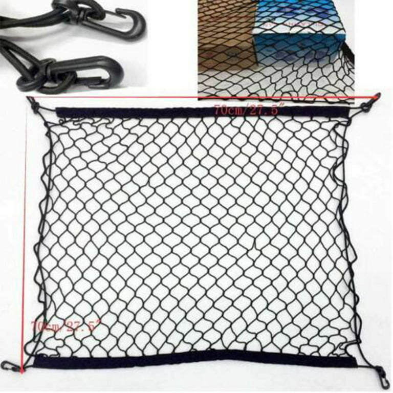 Cheap 1 Pcs 70*70cm Car Trunk Net Boot String Mesh Elastic Nylon Rear Back  Cargo Trunk Storage Organizer Luggage Net Holder MYY