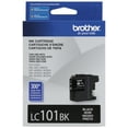 thumbnail image 3 of Brother Genuine Standard Yield Black Ink Cartridge, LC101BK, Replacement Black Ink, Page Yield Up To 300 Pages, LC101, 3 of 5