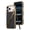 Black, variant on Case for iPhone 17 Pro Max/17 Pro/17 Air/17, Carbon Fiber Case with Pen Slot Electroplated Cover