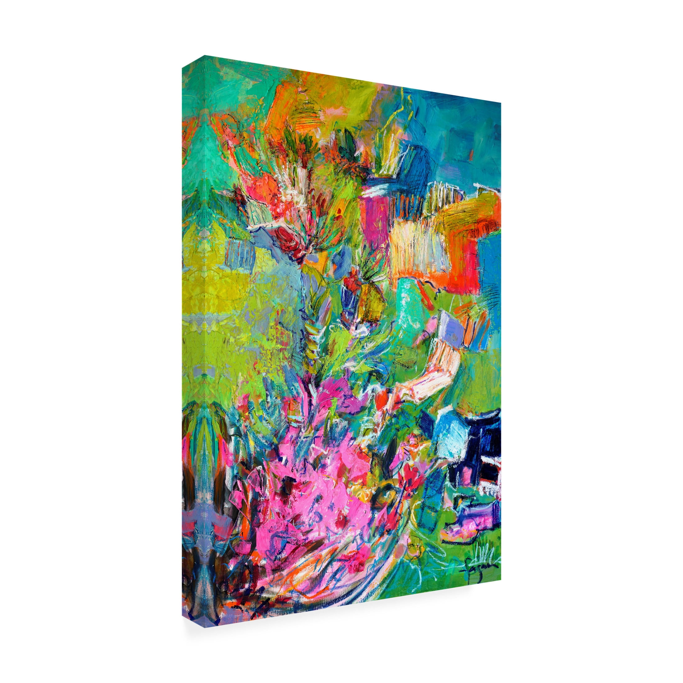 Canvas Wall Art - Dorothy Fagan 'Knee Deep Ii' Wall Art for Living Room, Bedroom, or Office D?cor by Trademark Fine Art - 30 x 47 Inches