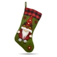 thumbnail image 1 of Billuyoard Calcetín navideño a cuadros, colgante de decoración sin rostro, calcetín 3D de Navidad, bolsa de dulces para ancianos, regalo de Año Nuevo Kits de decoración para fiestas rojo Billuyoard HA008744-01, 1 of 6