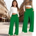 thumbnail image 4 of Kids School Pants For Girls Pants Stretch Pants With Pockets Straight Pants Multicolor Pants Back To School Clothes For Girls Kids Girls Outfits Size 9-10 Years, 4 of 5