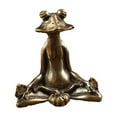 thumbnail image 2 of HHBEAUTY Frog Incense Stick Holder, Handmade Mini Metal Meditation Frog Incense Cone Holder, Cute Lazy Frogs Statue Home Decor for Aromatherapy, Yoga, Relaxing Meditation, 2 of 5