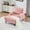 Pink, variant on Modern Chaise Lounge Chair Indoor, Comfy Chenille Lounge Sofa with Side Storage Pocket, Single Sofa Couch with Armrest and Soild Wood Legs for Living Room, Dark Gray