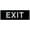 Black / Silver, variant on Basic EXIT Door / Wall Sign - Black / Gold - Small