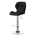thumbnail image 1 of Silla de bar acolchada con respaldo geométrico ilios innova Negro, 1 of 9