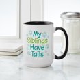 thumbnail image 4 of CafePress - My Siblings Have Tails - 15 oz Ceramic Large White Novelty Mug, 4 of 4