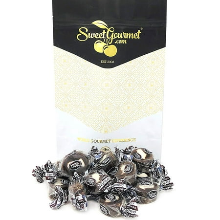 Retro Chocolate - Chocolate Caramel Creams | Retro Candy Bulk | Chewy Chocolate Caramel & White Cream Center | 15oz