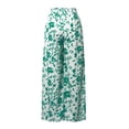 thumbnail image 4 of Lisingtool Pants for Women Sweatpants Women Flowy Pants for Women High Waisted Pants for Women Wide Leg Pants Summer Floral Solid Long Palazzo Pants Beach Trousers with Pocket Green, 4 of 8