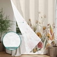 thumbnail image 4 of Xipuska White Wildflowers Shower Curtain - Water Repellent Fabric Shower Curtains Washable, Vintage Floral Daisy Autumn Plants Decorative Polyester Cloth Bathroom Curtains Modern Bath Decor 36"x72", 4 of 6