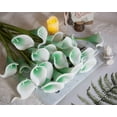 thumbnail image 4 of 20Pcs Artificial Calla Lily Flower Real Touch Latex Flowers for DIY Wedding Bouquet Party Home Decor (Pure White), 4 of 5