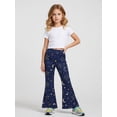 thumbnail image 2 of 3-4Y Girls Colored Flared Pants Digital Print Trousers Slim-Fit Wide Leg Flare for Spring Summer Autumn, 2 of 6