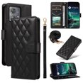 thumbnail image 1 of Motorola Edge 40 NEO Phone Case , Wallet Flip Cover Adjustable Crossbody Lanyard Magnetic Card Slots, 1 of 5
