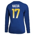 thumbnail image 3 of Women's Majestic Threads Puka Nacua Royal Los Angeles Rams Player Name & Number Long Sleeve T-Shirt, 3 of 3
