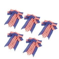 thumbnail image 3 of Patriotic Wreath Bow, Fine Linen Material Star Stripes Bow Beautiful Practical  For Home, 3 of 8