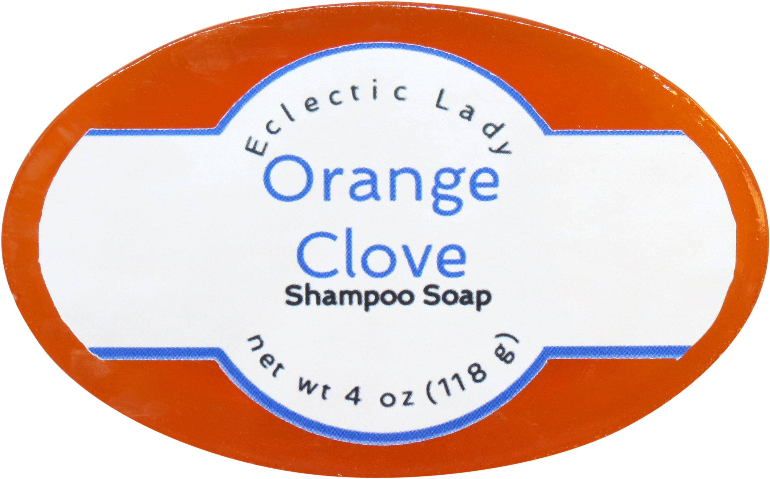 Orange Clove Shampoo Soap Bar by Eclectic Lady, Argan Oil, Silk Protein