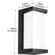 thumbnail image 5 of Luz de pared LED Lámpara ascendente Aplique impermeable IP65 Porche Terraza Jardín Pasaje Escalera 12W, Blanco cálido, 5 of 5