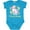 Turquoise, variant on Inktastic I Love My Mommy Unicorn with Pink and Yellow Flowers Boys or Girls Baby Bodysuit