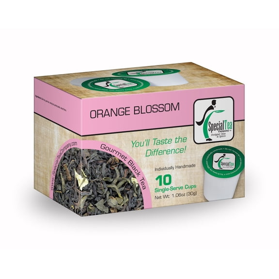 Special Tea Orange Blossom Loose Leaf Black Tea, 10 ct Single Serve Cups