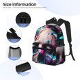 thumbnail image 5 of Gaeub Modern Abstract Colorful Skull B School Backpack Waterproof Bookbag for Men Women College High School Bags, 5 of 8