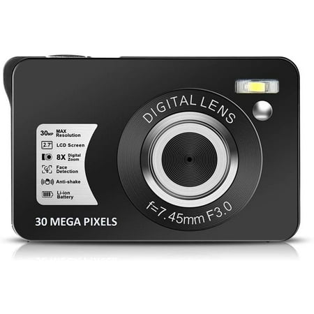 Digital Camera 1080P Hd 30Mp Rechargeable Camera 2.7 Inch Digital Compact Camera With 8X Zoom Compact Camera For Photography