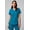 Caribbean Blue, variant on Women's Vital Scrub Top, 1-Pocket V-Neck - MotionTech Fabric, 4-Way Stretch, Wrinkle-Resist, Anti-Shrink, Chest Pocket, Semi-Slim Fit (Sizes Vary)