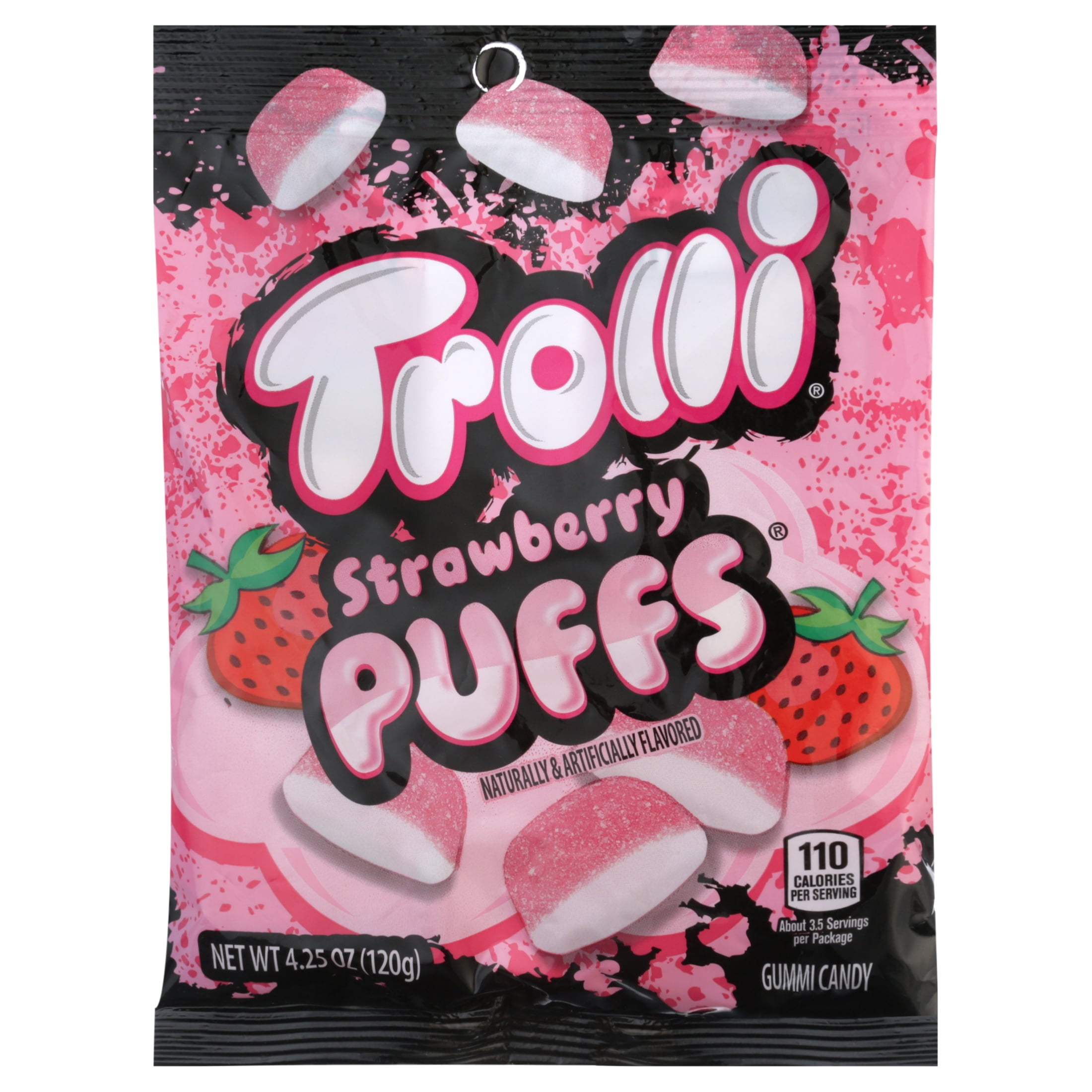 Trolli Strawberry Puffs Gummy Candy 4.25oz