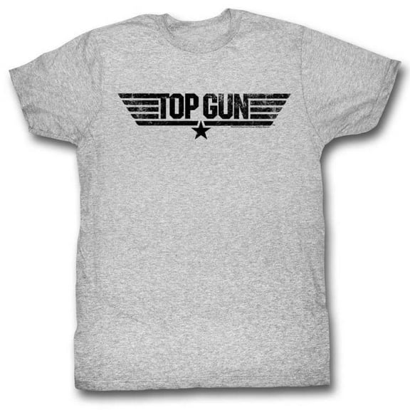 Top Gun Vintage Logo Men's Gray T Shirt