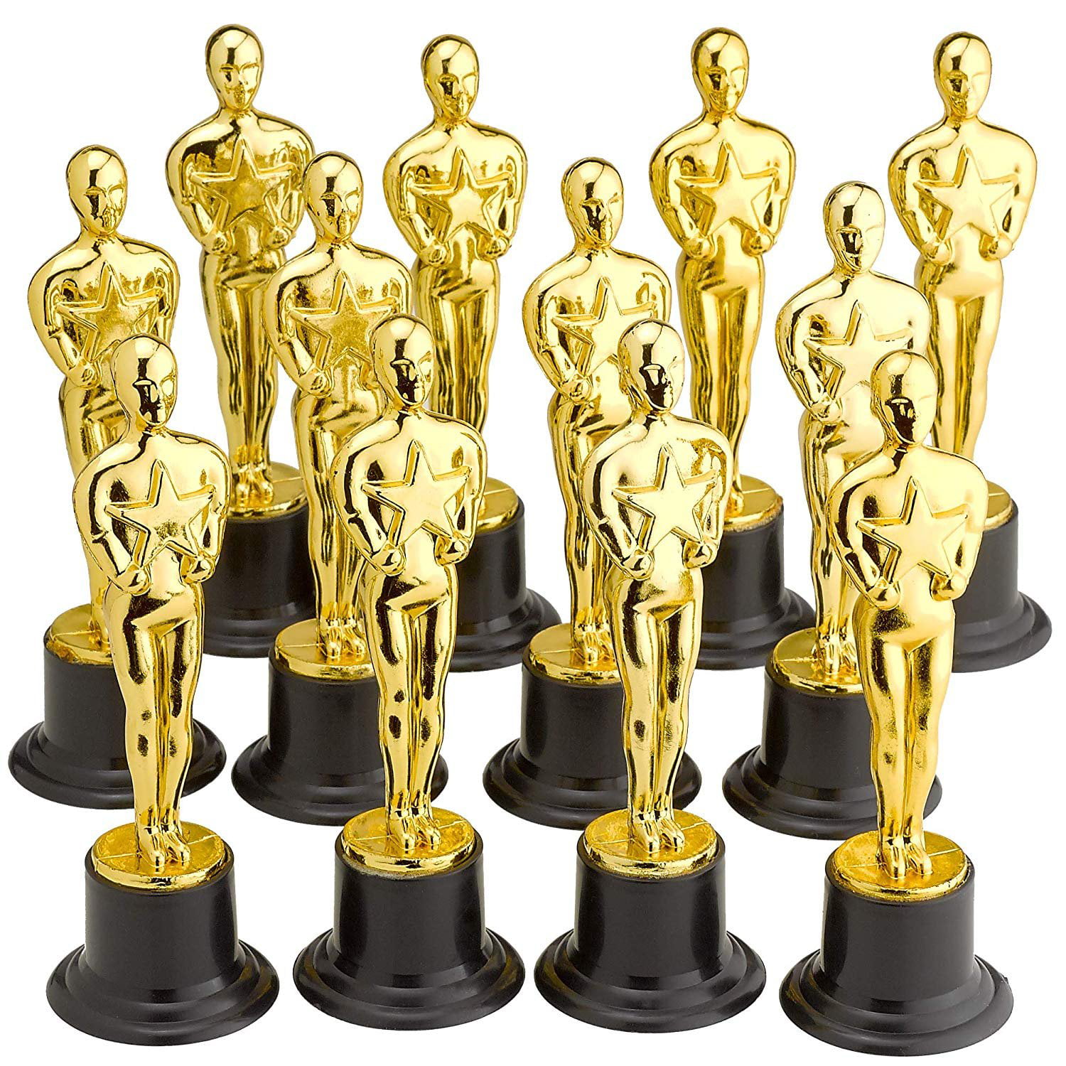 8 Pcs Award Trophy Safe Small Plastic Statues Photo Props Trophies for Parties 