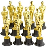 Plastic Trophy  12 Pack 6 Inch Figure Trophy, Competitions, Awards, Ceremonies, Contests, Parties, Party favors, Props, Rewards, Prizes, Games, School, Field Day, Boys And Girls - Kidsco