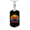 thumbnail image 5 of Keep Calm Bitcoin Crypto Stainless Steel or 18k Gold Premium Swivel Dog Tag Keychain, 5 of 16