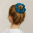 thumbnail image 6 of Scrunchies for Hair Sleep, Women Grils Silk Hair Ties for Frizz & Breakage Curly Hair, No Damage, Elastics Ponytail Holder, 3 Pack, 6 of 7