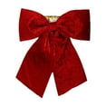 thumbnail image 2 of Arghm Christmas Bow Decor Extra Large,24x20 Inch Red Velvet,Tree Topper Wreath Gift Wrapping, 2 of 6