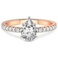 thumbnail image 4 of IGI Certified 4 Carat Pear Shape Lab Grown Diamond Engagement Ring | 14K Rose Gold |Nomi Classic Eternity Lab Diamond Ring | FG-VS1-VS2 Quality Friendly Diamonds, 4 of 6
