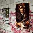 thumbnail image 4 of Placa Metal Vintage Pintura Hierro Rectangular Cantante Rory Gallagher 20x30cm, 4 of 9