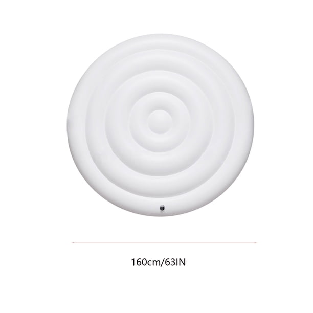 57inch Insulated Hot Tub Cover, Round Hot Tub Cover, Windproof Rain-Proof, Energy Saving Spa Covers, Hot Tub Protector, Foldable Handles, Metal Frame, for Outdoor Use