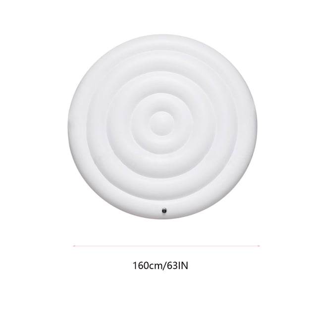 Meitianfacai Housse de Spa Gonflable Ronde de 5,25 Pi avec Poignées, Housse de Spa Isolée pour la Rétention de Chaleur et la Protection contre les Débris (Blanc)