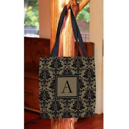 - Damask Monogram Tote Bag